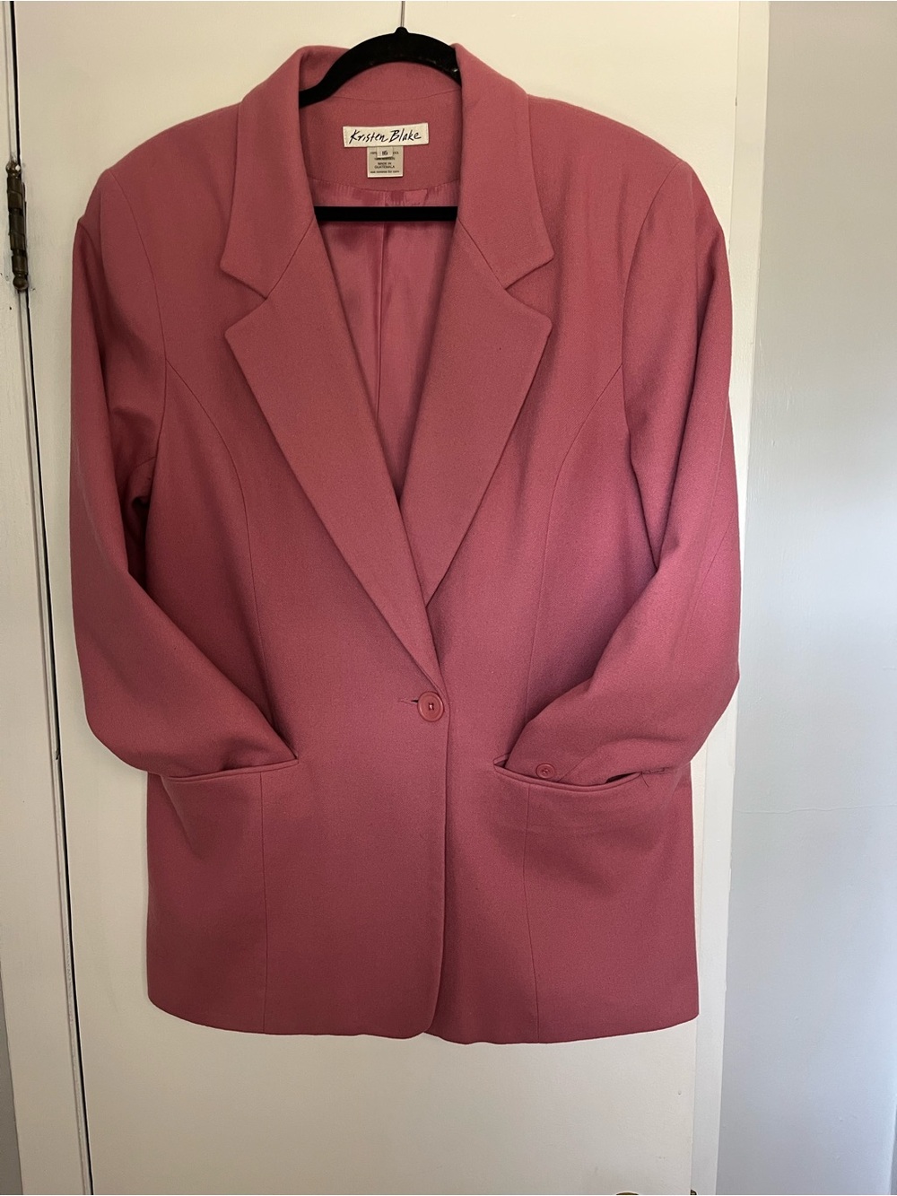 Kristen Blake Dusty Rose Single-Button Blazer